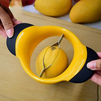 Мултифункционален инструмент за нарязване на манго Corer Pitter Pitter Mango Core Pit Remover Белачка за диня Инструмент за плодове и зеленчуци Кухненски аксесоари