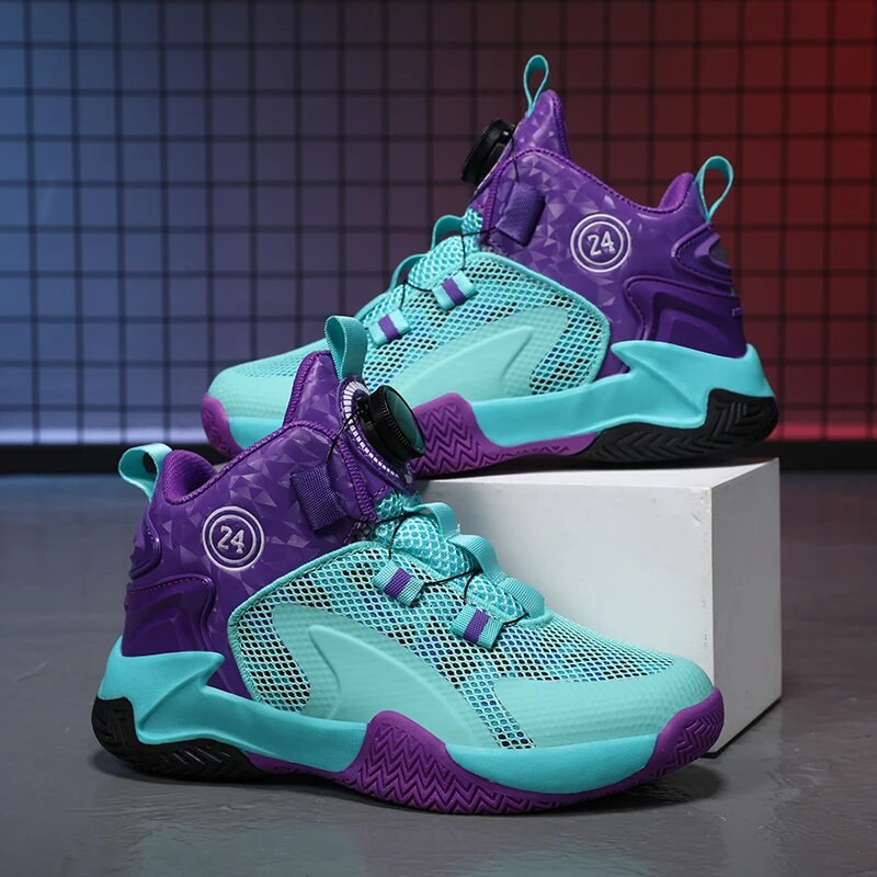 Маркови детски баскетболни обувки с дебело дъно дишащи неплъзгащи се спортни обувки за момичета Тренировъчни обувки за баскетбол за момчета