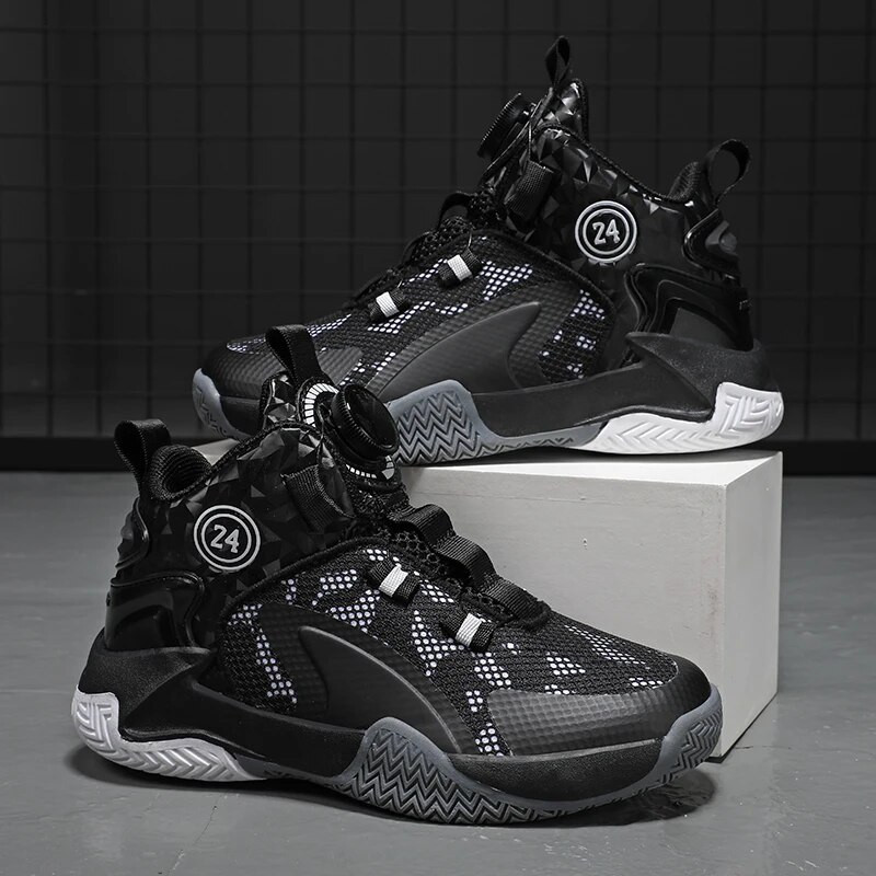 Маркови детски баскетболни обувки с дебело дъно дишащи неплъзгащи се спортни обувки за момичета Тренировъчни обувки за баскетбол за момчета