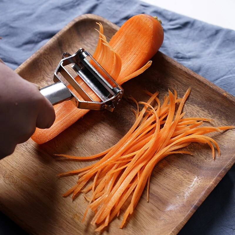 Kuhinjski gulitelj povrća Rende za dinje od nehrđajućeg čelika Gulilica s dvije glave Kućni višenamjenski ribeži za voće i povrće