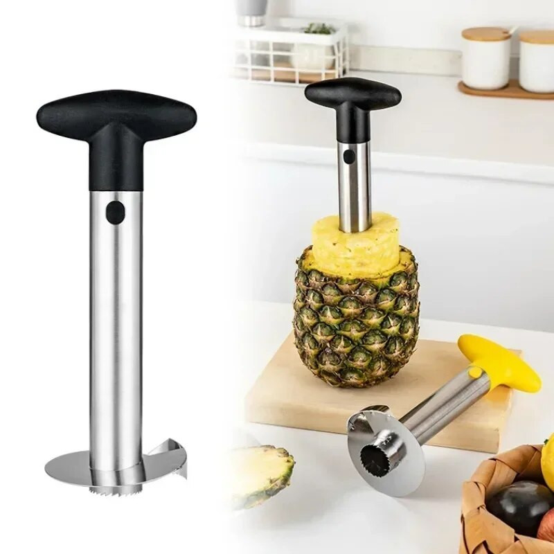Gulilica za ananas od nehrđajućeg čelika, višenamjenski rezač za odvajanje kore, nož za rezanje ananasa, kuhinjski alati za vađenje jezgre od voća