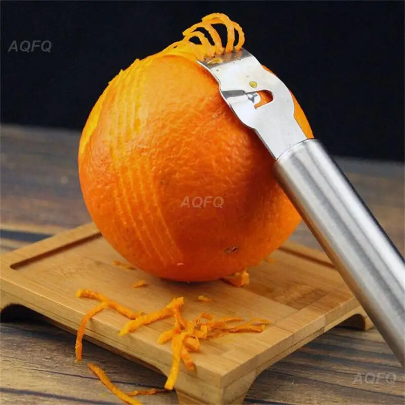 Ljuštilica za limun od nehrđajućeg čelika Rende za ljuštenje limuna Limeta Naranča Rende za citrusno voće Nož za guljenje Kuhinjski alati za bar Pribor