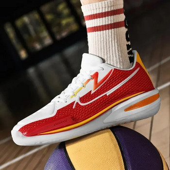 Баскетболни обувки Деца Тийнейджъри Пролет Есен Професионално обучение Състезание Амортисьори Спортни обувки за бягане Ниски високи обувки