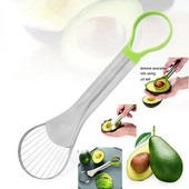 Rozsdamentes acél Avokádó Vágó Szeletelő Hámozó Kés Pitaya Kiwi Szeletelő Hámozó Konyhai Szerkentyű Tartozék Gyümölcs Zöldség Szerszámok