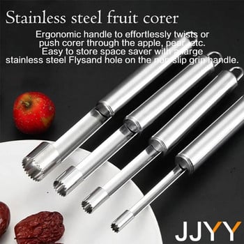 JJYY Fruit Corer Ανοξείδωτο ατσάλι Apple Pear Cherry Corer Fruit Seed Core Remover Gadgets κουζίνας Εργαλεία φρούτων και λαχανικών