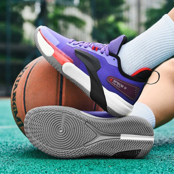 2023 маркови обувки за баскетболни мъжки модни лилави баскетболни тенис мъжки маратонки на открито Висококачествени мъжки баскетболни маратонки