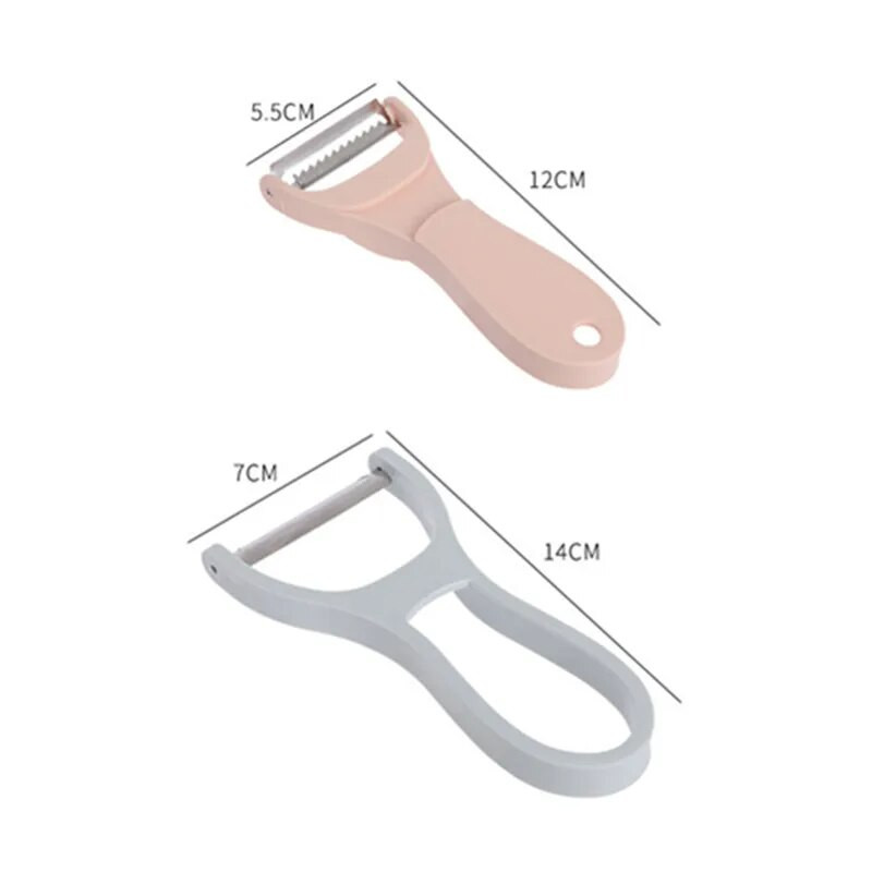 Mașină de curățat legume multifuncțională, fructe, cartofi, răzătoare, robot de bucătărie pentru morcovi, cuțit de tăiat, feliător, gadget de bucătărie 2 în 1