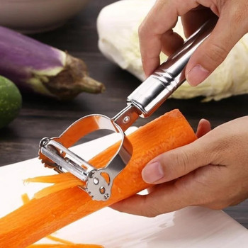 Αποφλοιωτή λαχανικών Julienne Φρούτα Καρότα Ραπανάκι Πατάτες Κόφτης Κόφτης Πολυλειτουργικό μαχαίρι κουζίνας από ανοξείδωτο ατσάλι Συσκευή μαγειρέματος