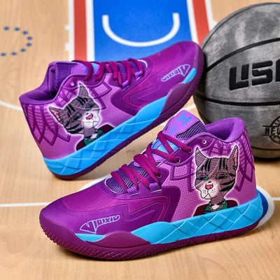 Нови готини 2023 млади баскетболни обувки Високи спортни обувки Мъжки дишащи баскетболни тренировъчни обувки Дамски обувки за фитнес