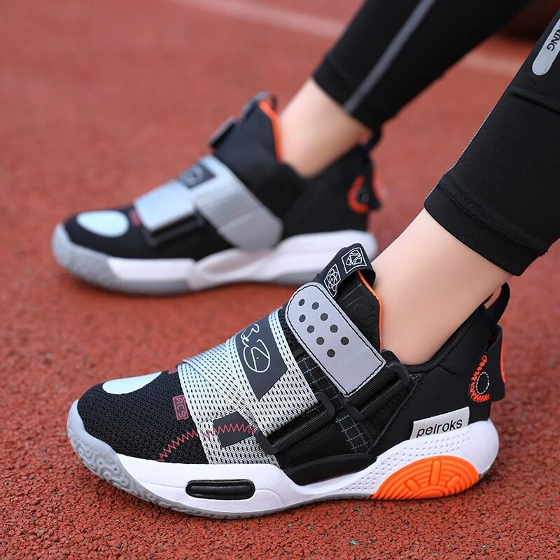 Pantofi de baschet noi pentru bărbați, de înaltă calitate, pentru exterior, antiderapante și respirabili, pantofi de alergare ușoare pentru copii