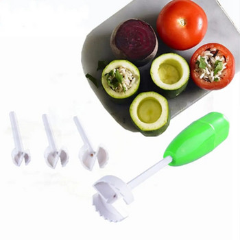 4бр. Зеленчукова спирална резачка Устройство за копаене за пълнени зеленчукови инструменти Кухненски инструменти