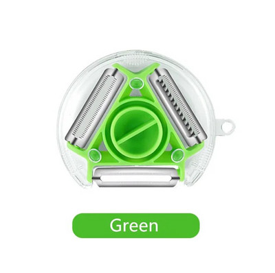3 în 1 Magic Trio Peeler Set Slicer Oțel inoxidabil Peeler Tocător Julienne Cutter Multi Peel Lame Zestere Răzătoare Instrument de bucătărie