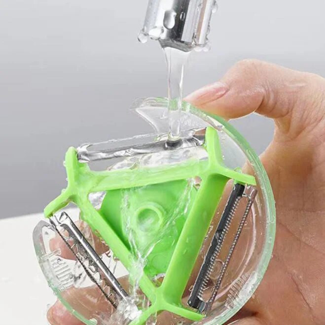 3 în 1 Magic Trio Peeler Set Slicer Oțel inoxidabil Peeler Tocător Julienne Cutter Multi Peel Lame Zestere Răzătoare Instrument de bucătărie