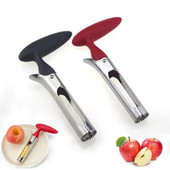 Νέος ανοξείδωτος χάλυβας Apple Core Core Cutter Εργαλεία κουζίνας Πολυλειτουργικός κόφτης φρούτων Εργαλεία κουζίνας που έχουν αφαιρεθεί