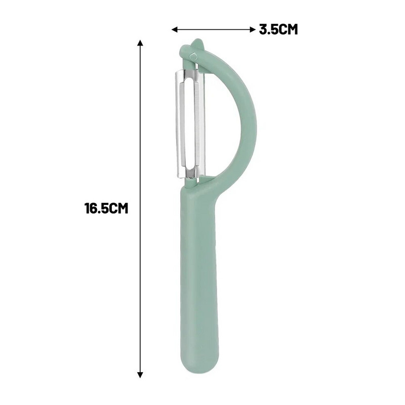 Curățător din oțel inoxidabil pentru curățarea legumelor, fructelor, cartofilor, pentru îndepărtarea de coajă a legumelor, pentru curățarea avioanelor, cuțite manuale pentru decojirea rapidă, unelte de bucătărie