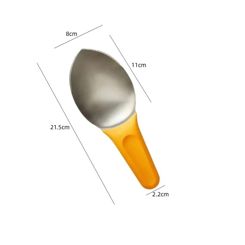 Tăiător multifuncțional de mango, separator de pulpă de fructe, separator de avocado, instrument de tăiere, lingură, lingură de fructe tăiată cubulețe pentru unelte de bucătărie