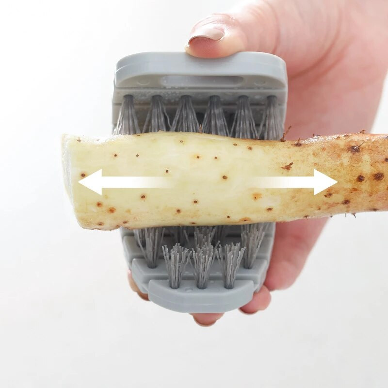 Četka za čišćenje voća i povrća Savitljiva mrkva Čistač krumpira Fleksibilna višenamjenska izdržljiva kuhinjska naprava