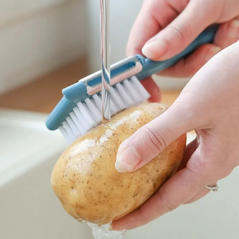 Višenamjenska 5 u 1 četka za čišćenje voća i povrća ljuštilica vadičep mlin za češnjak četka za čišćenje krumpira kamenice kuhinjski kućni alat