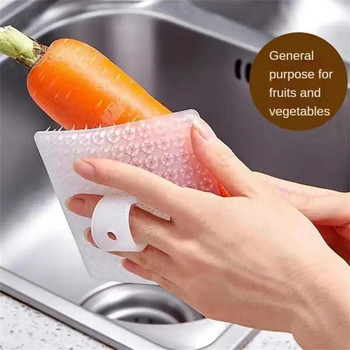 1~5 ΤΕΜ Βούρτσα φρούτων και λαχανικών Πιάτα σιλικόνης Καθαρισμός Πολυλειτουργική βούρτσα καρότου πατάτας Easy Clean Εργαλεία κουζίνας