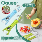 Melon Cutter Scoop Fruit Carving Knife Αναβάθμιση 6-σε-1 Fruit Vegetable Cutter Multifunctional Dig Pulp Kitchen Gadget