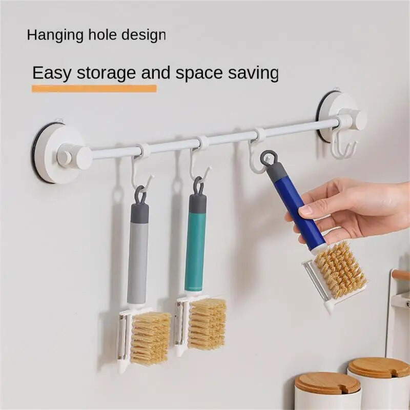 Vaisių daržovių šepetys Virtuvė Bulvių Agurkų Nerūdijančio plieno Skylės Kasimo Žievelės Peilio Šepetėlis Daugiafunkcis puodo dubuo švarus šepetys