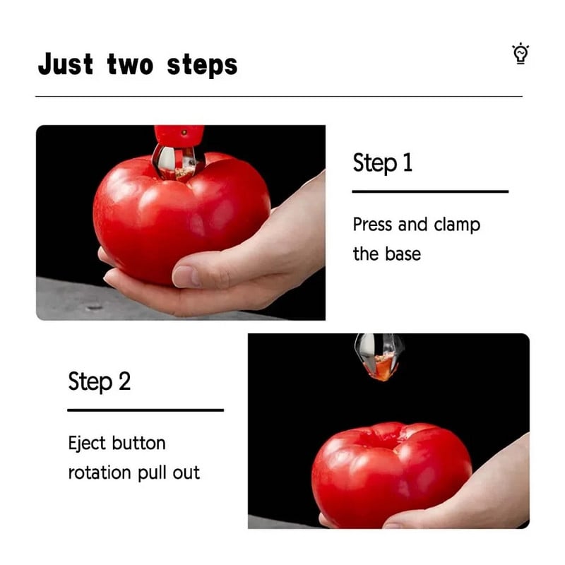 Decorticator de căpșuni Tăietor de ananas Cuțit de fructe pentru îndepărtarea tulpinilor de roșii util Dispozitiv de curățat frunze de căpșuni Accesorii de bucătărie