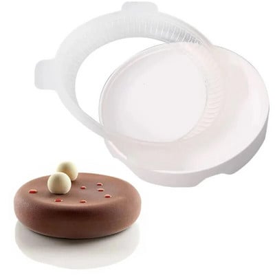 Shenhong szilikon forma lapos, kerek torta mousse és szappanos sütéshez, 8 db egymás után és 9 db dobforma kézzel készített csokoládéhoz
