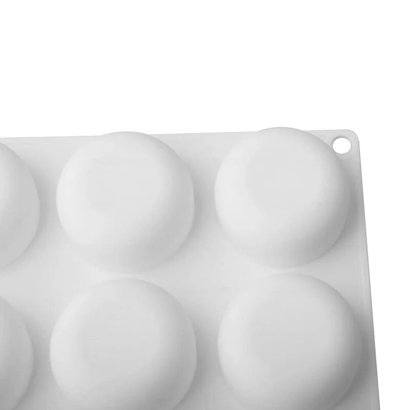 Силиконова форма Shenhong за печене на плосък кръгъл тортен мус и сапун, с 8 в ред и 9 в ред барабан за ръчно изработен шоколад