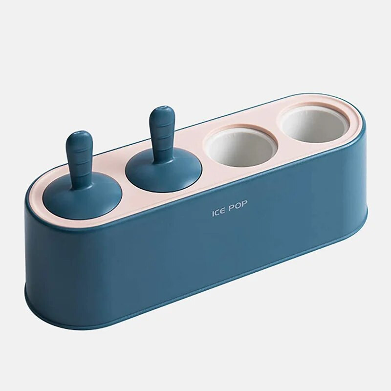 Kalupi za sladoled s 4 ćelije Silikonski kalupi za sladoled bez BPA Kuhinjski kalup za sladoled za višekratnu upotrebu, jednostavno otpuštanje, izrada sladoleda