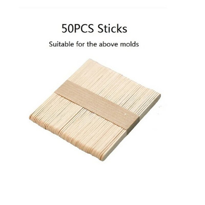 Mucegai pentru înghețată din silicon cu 4 celule Cub de gheață Popsicle Butoi Mucegai Desert Congelator Suc DIY Mold Maker Instrumente Stick de ghiocete