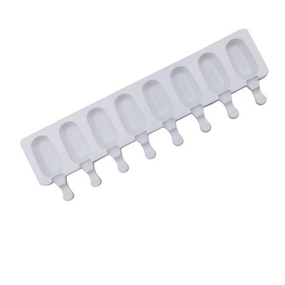 Mucegai pentru înghețată din silicon cu 4 celule Cub de gheață Popsicle Butoi Mucegai Desert Congelator Suc DIY Mold Maker Instrumente Stick de ghiocete