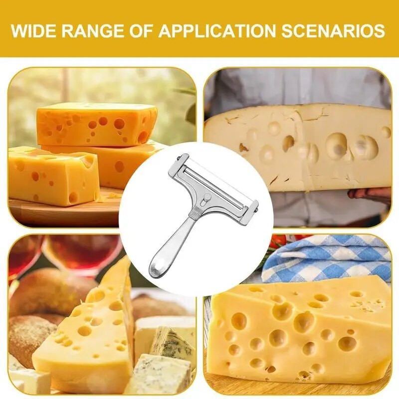 Tăiător de brânză din oțel inoxidabil Tăiător de brânză de mână unt de brânză Heavy Duty Bloc de tăiat brânză Mașină de ras Instrumente pentru brânză Gadget de bucătărie