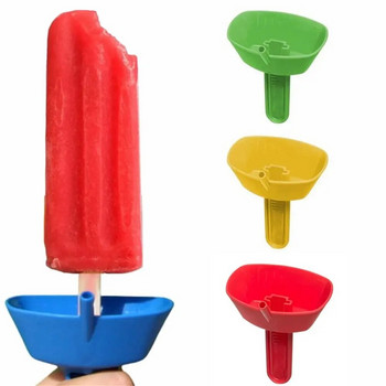Popsicle Protectors Drip Guard Държач Скоба за сладолед Анимационен стил Табла против капене Деца Деца Начало Парти Необходимост
