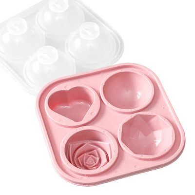 3D Rose Flower Mold φόρμα για πάγο Cavity Diamond Πολλαπλά στυλ Μορφή παγωτού σοκολάτας ζαχαροπλαστικής Αξεσουάρ κουζίνας φόρμα παγωτού