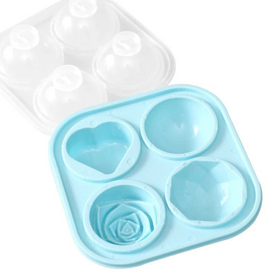 3D Rose Flower Mold φόρμα για πάγο Cavity Diamond Πολλαπλά στυλ Μορφή παγωτού σοκολάτας ζαχαροπλαστικής Αξεσουάρ κουζίνας φόρμα παγωτού