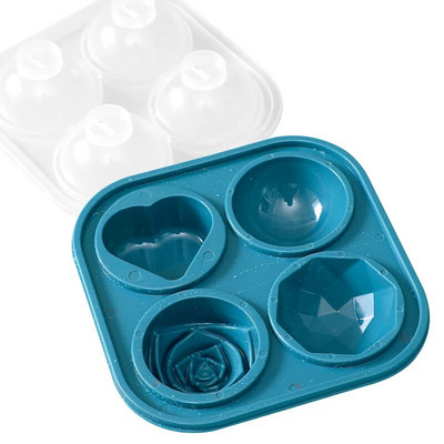 3D Rose Flower Mold φόρμα για πάγο Cavity Diamond Πολλαπλά στυλ Μορφή παγωτού σοκολάτας ζαχαροπλαστικής Αξεσουάρ κουζίνας φόρμα παγωτού