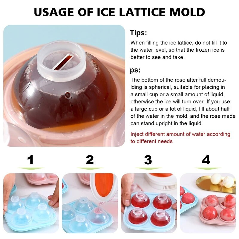 3D cvijet ruže, kalup za led, dijamant, više stilova, kalup za sladoled, čokoladno pecivo, kalup za kocke leda, kuhinjski pribor