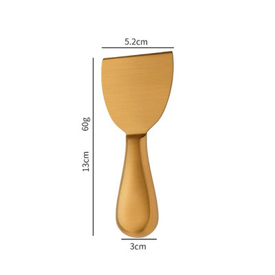 Zlatni set noževa za sir Oštar rezač sira od nehrđajućeg čelika Komplet noževa za rezanje Kuhinjski rezač sira za kućnu kuhinju Alati za pečenje