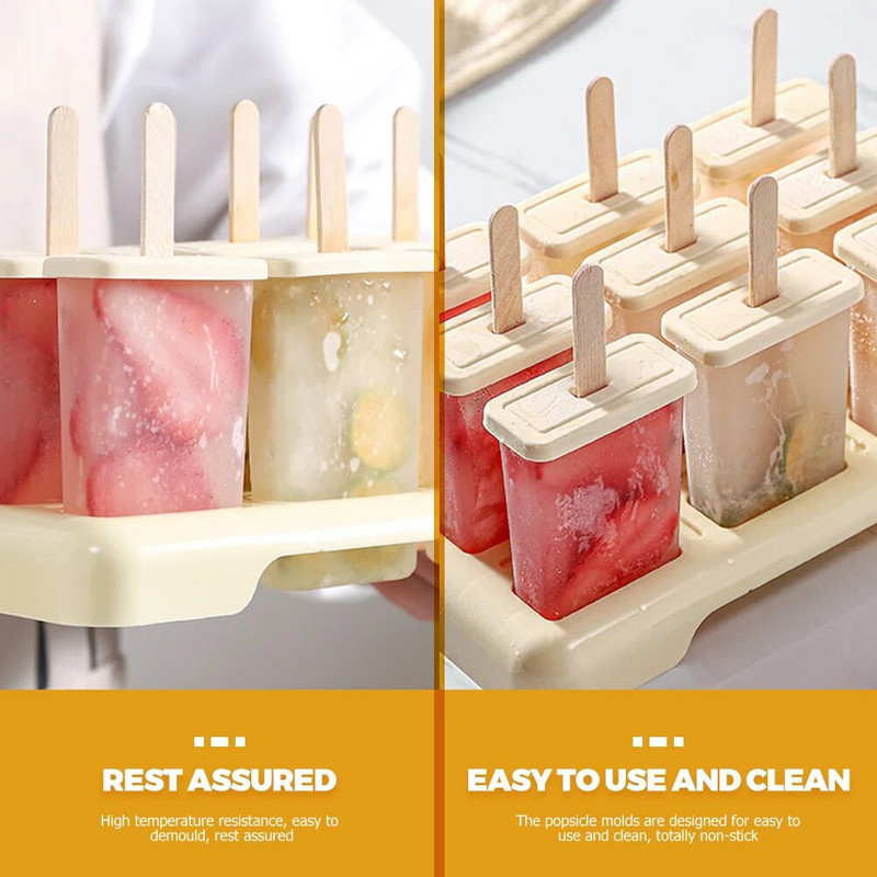 1 Set Copii DIY Forme pentru Popsicle Mold Plastic Ice Pops Forme Homemade Inghetata