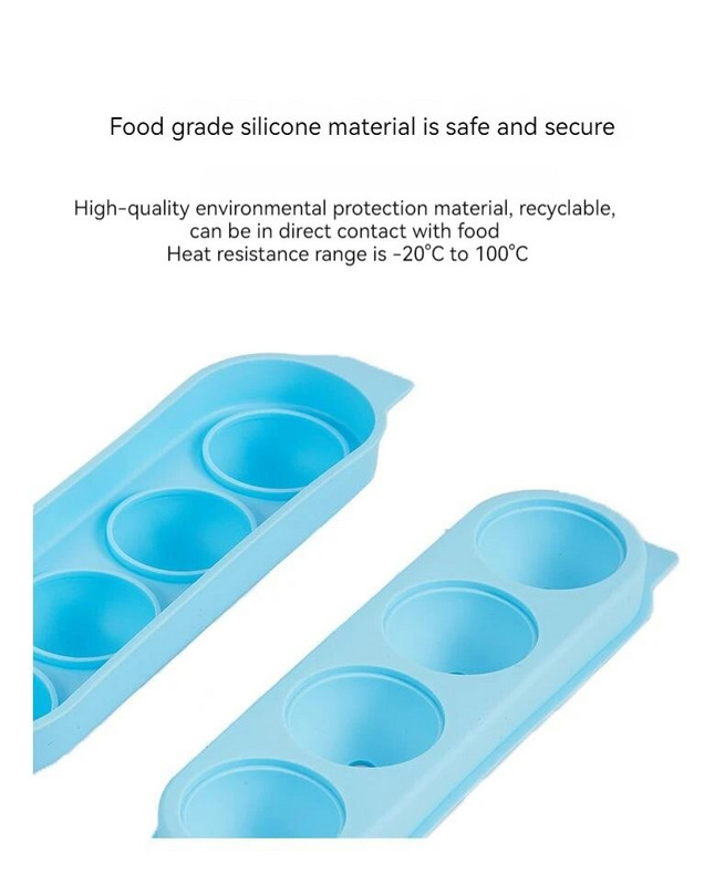 Tavă de gheață în formă plată din silicon de calitate alimentară