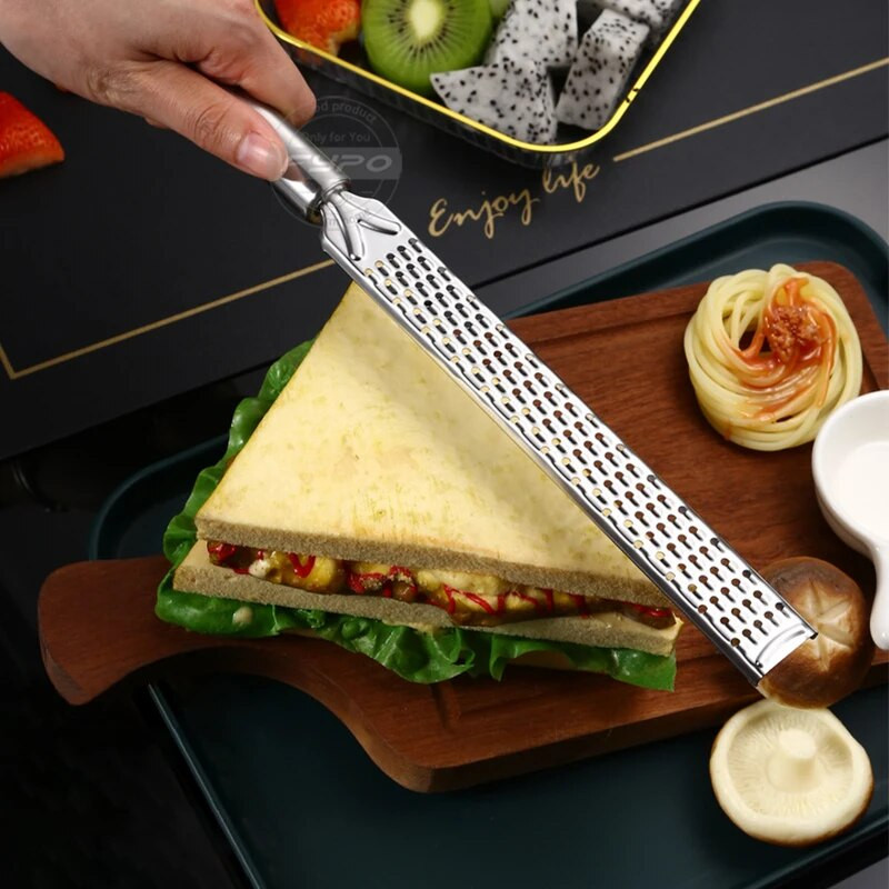 Lemon Zester Rende za sir Oštra oštrica od nehrđajućeg čelika Lako se riba Čokolada Naranča Citrusi Orašasti plodovi Đumbir Kuhinjski alat Naprave