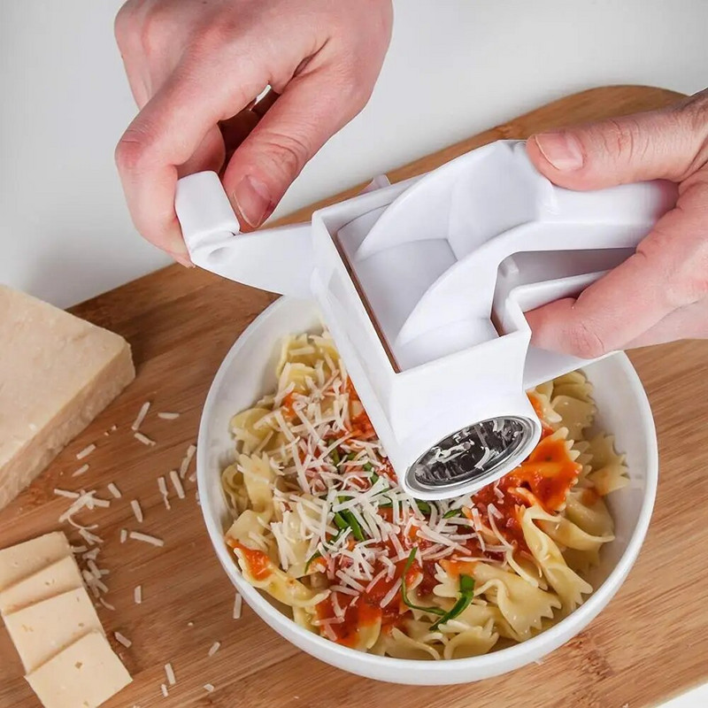 Răzătoare rotativă multifuncțională pentru brânză Răzătoare pentru brânză din oțel inoxidabil Tăiător pentru feliere unt răzătoare pentru ciocolată Razătoare Gadgets de bucătărie