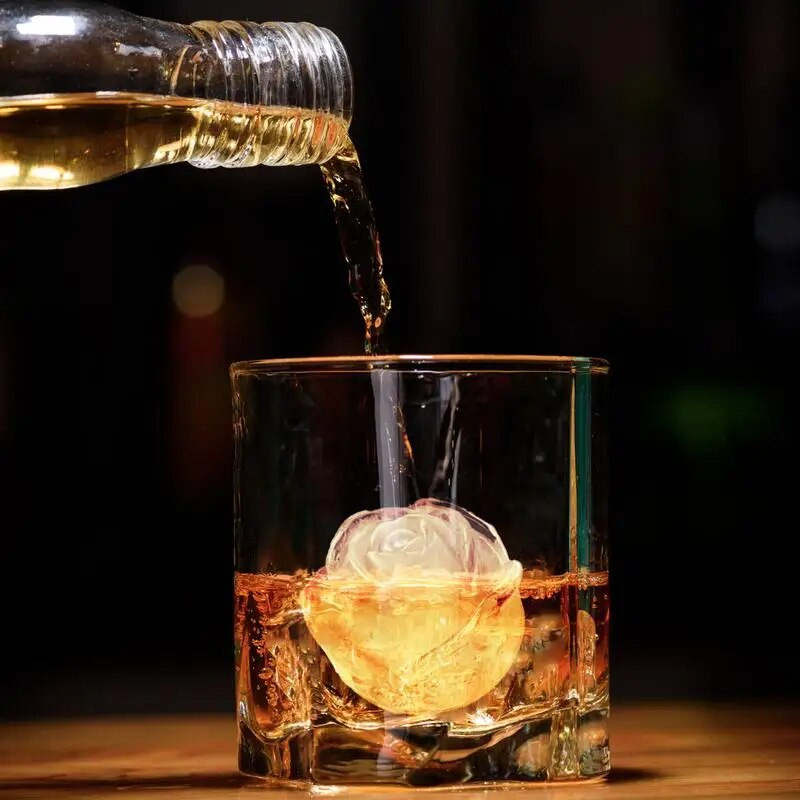 4 Grile Cuburi de gheață cu flori de trandafiri Mucegai din silicon pentru decorarea nunții de Crăciun Biscuiți Forme pentru prăjituri cu ciocolată Ustensile de coacere de bucătărie