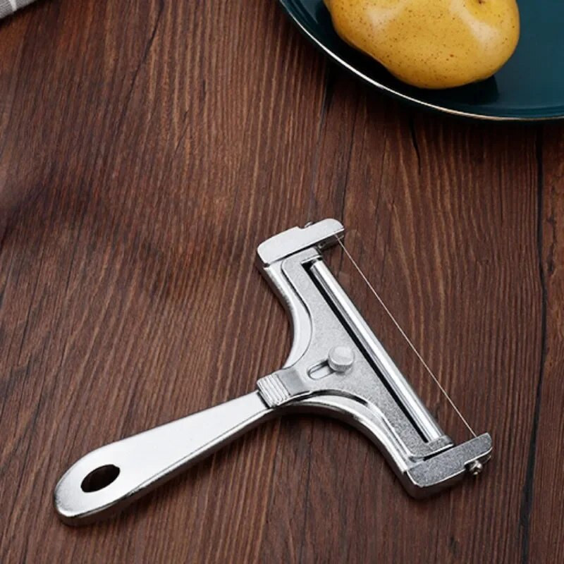 Rezač za sir od aluminijske legure Rezač za maslac s podesivom debljinom i žicom za meke i polutvrde sireve Kuhinjski pribor