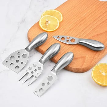 Мултифункционални прибори за сирене Комплект инструменти за печене Резачка за сирене от неръждаема стомана Кухненски джаджи Нож за масло Мини ножове за хляб за торта