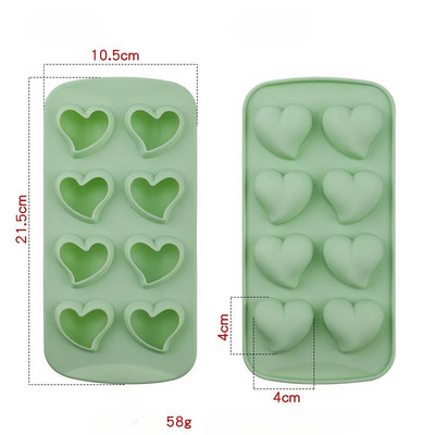 szilikon jégkocka készítők Kreatív jégforma Szív gyémánt csillag alakú jégkocka jégtálca boros ital teához DIY Ice Tray konyha
