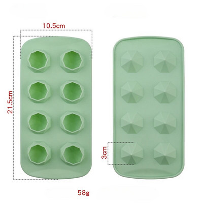 szilikon jégkocka készítők Kreatív jégforma Szív gyémánt csillag alakú jégkocka jégtálca boros ital teához DIY Ice Tray konyha