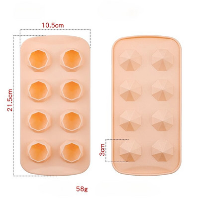 szilikon jégkocka készítők Kreatív jégforma Szív gyémánt csillag alakú jégkocka jégtálca boros ital teához DIY Ice Tray konyha
