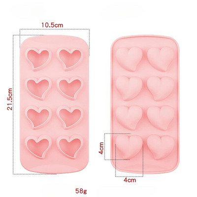 szilikon jégkocka készítők Kreatív jégforma Szív gyémánt csillag alakú jégkocka jégtálca boros ital teához DIY Ice Tray konyha