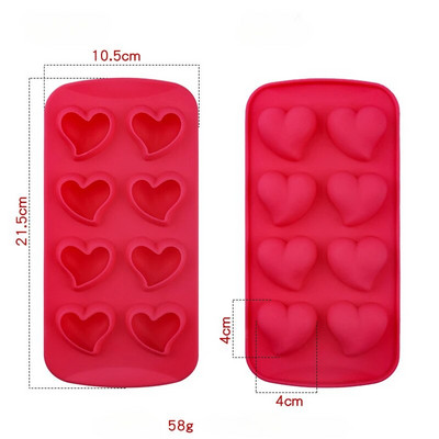 szilikon jégkocka készítők Kreatív jégforma Szív gyémánt csillag alakú jégkocka jégtálca boros ital teához DIY Ice Tray konyha